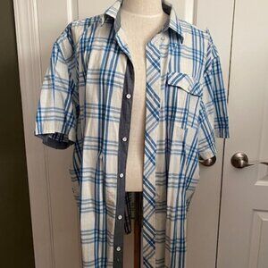 Colours by Alexander Julian Men's 100% Cotton Short Sleeve Shirt 2x